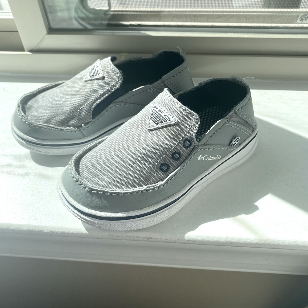Like New Toddler Boys Columbia PFG Boat Shoes High-Traction Grip size 8